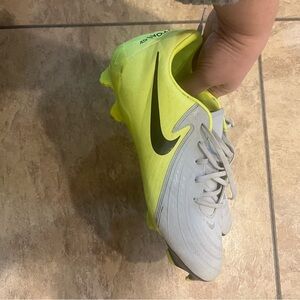 Nike Neon Yellow & White Soccer Cleats